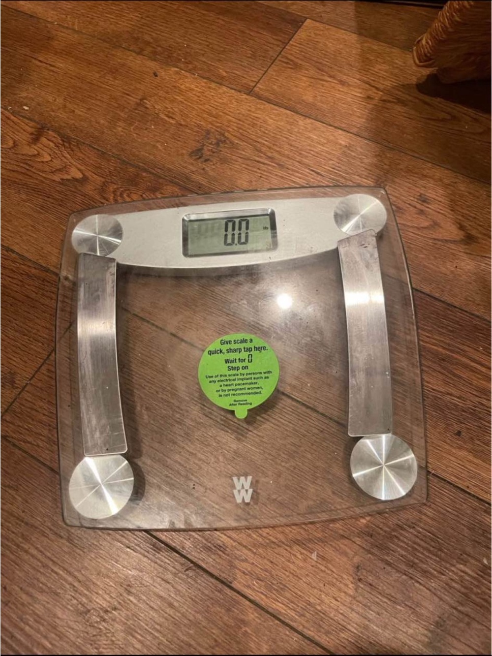 WW Digital Glass Bathroom Scale - Clear/Silver